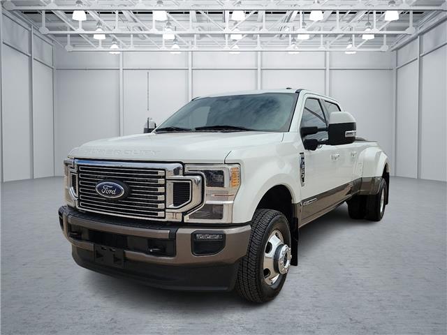 Star White Metallic Tri-Coat 2021 Ford F-350 Super Duty King Ranch Crew Cab LB DRW 4WD Pickup Truck Four-Wheel Drive